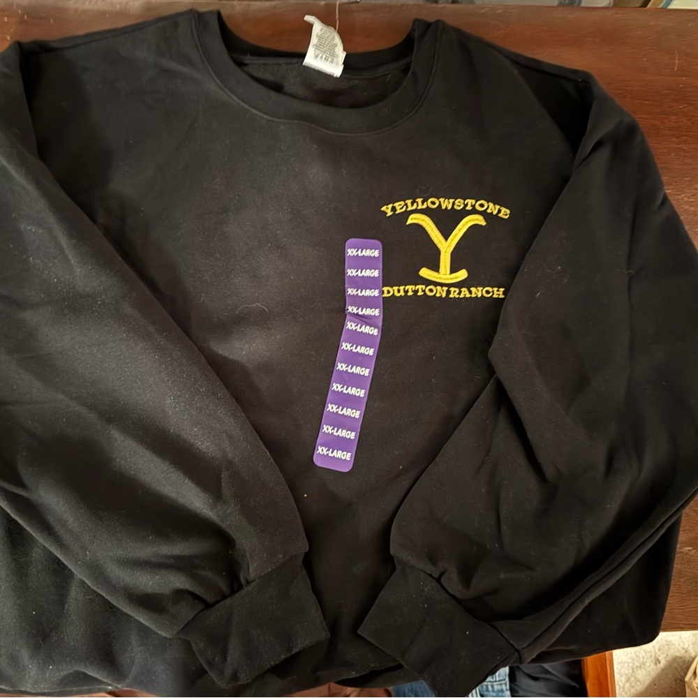 Yellowstone Dutton Ranch Black sweatshirt logo